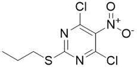 145783-14-8 4,6-DICHLORO-5-NITRO-2-PROPYLTHIOPYRIMIDINE C7H7Cl2N3O2S 700-475-0