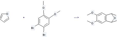Benzene,1,2-dibromo-4,5-dimethoxy- can be used to produce 1,4-dihydro-6,7-dimethoxy-1,4-epoxynaphthalene at the temperature of -78°C