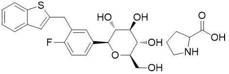 951382-34-6 Ipragliflozin-002-L L-Proline Compound C26H30FNO7S