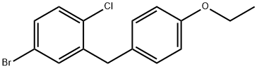 5-bromo-2-chloro-4’-ethoxydiphenylmethane Structure