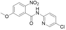 280773-16-2，2-nitro-N-(5-chloro-pyridin-2-yl)-5-methoxy-benzamide，C13H10ClN3O4