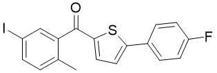 1071929-08-2 (5-(4-Fluorophenyl)Thiophen-2-Yl)(5-Iodo-2-Methylphenyl)Methanone C18H12FIOS
