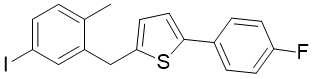 898566-17-1 2-(4-Fluorophenyl)-5-[(5-Iodo-2-Methylphenyl)Methyl]Thiophene C18H14FIS