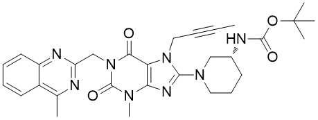 668273-75-4 Linagliptin N-Boc Impurity C30H36N8O4 98% Purity